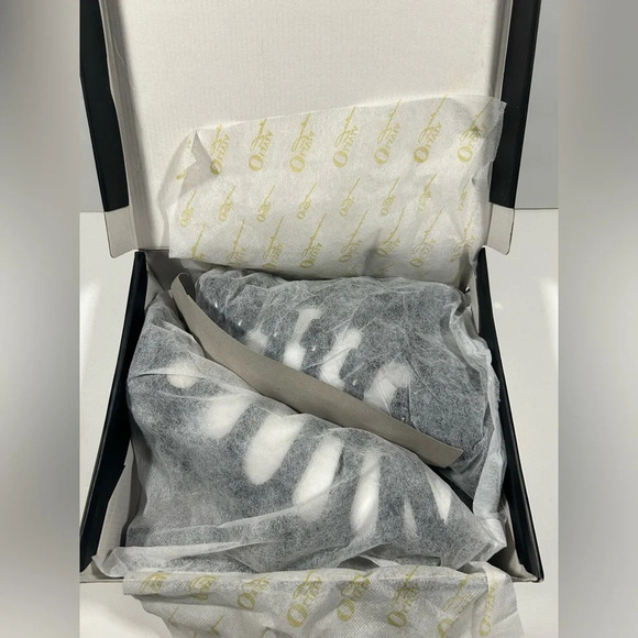 NIB!Olivia Jorgensen "Murray" 7 Buckles - Back Zipper - Pee a Boo Toe - Size 9 - Picture 12 of 14